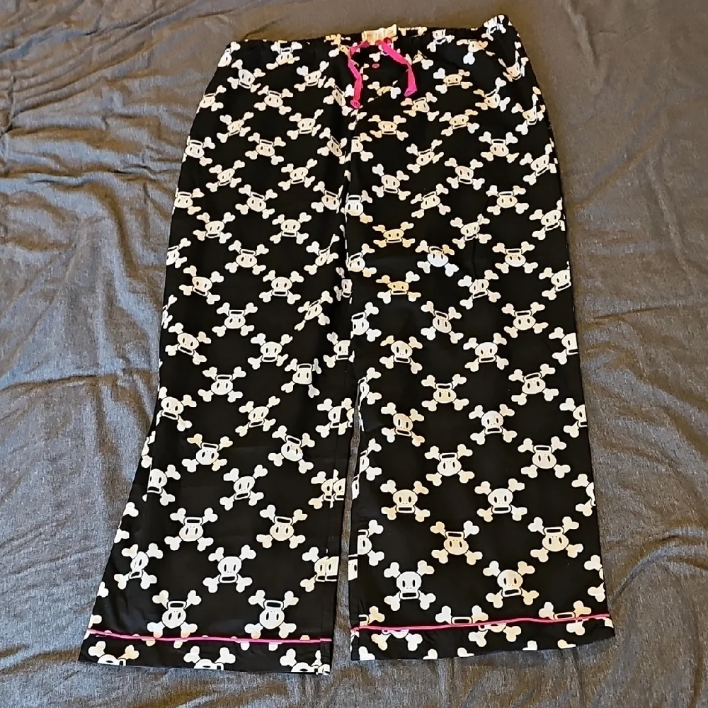 NWT - Paul Frank "Skurvy" Pajama Set - Size L (Junior/Slim Fit)- Y2K Goth-Cute - Picture 7 of 9